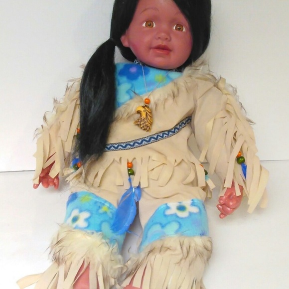 Babydoll Southwestern Culture Doll baby in American Native design outfit - Picture 2 of 9